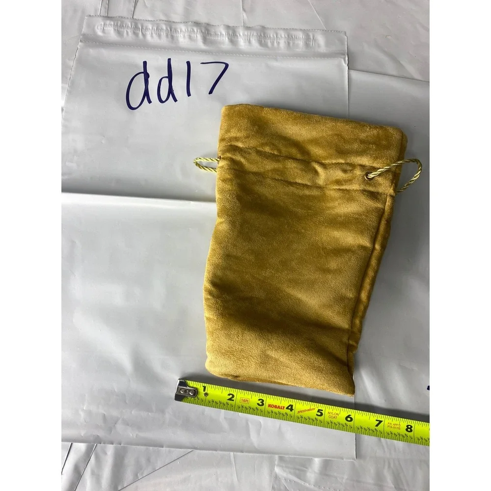Crown Royal‎ Gold Suede Drawstring Bag Pouch Storage Gift Sack 11x7 Logo dd17